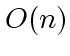 $O(n)$
