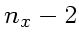 $n_x-2$