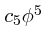 $c_5\phi^5$