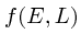 $f(E,L)$