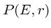 $P(E,r)$