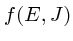 $f(E,J)$