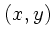 $(x,y)$