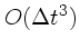 $O(\Delta t^3)$