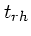 $t_{rh}$