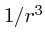 $1/r^3$