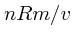 $nRm/v$