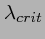 $\lambda_{crit}$