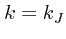 $k=k_J$