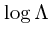 $\log \Lambda$