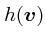 $h(\mbox{\boldmath$v$})$