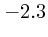 $-2.3$